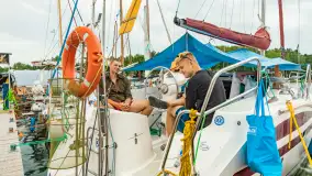 Oldtimery w Strandzie i na jeziorze Kisajno, sierpień 2023 r. - zdjęcie 103