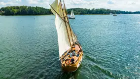 Oldtimery na Kisajnie widoczne z lotu ptaka, sierpień 2023r. - zdjęcie 30