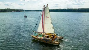 Oldtimery na Kisajnie widoczne z lotu ptaka, sierpień 2023r. - zdjęcie 44