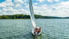 Oldtimery na Kisajnie widoczne z lotu ptaka, sierpień 2023r. - zdjęcie 48