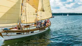 Oldtimery na Kisajnie widoczne z lotu ptaka, sierpień 2023r. - zdjęcie 13