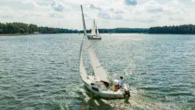 Oldtimery na Kisajnie widoczne z lotu ptaka, sierpień 2023r. - zdjęcie 14