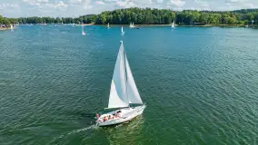 Oldtimery na Kisajnie widoczne z lotu ptaka, sierpień 2023r. - zdjęcie 46