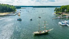 Oldtimery na Kisajnie widoczne z lotu ptaka, sierpień 2023r. - zdjęcie 53