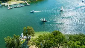 Oldtimery na Kisajnie widoczne z lotu ptaka, sierpień 2023r. - zdjęcie 29