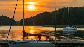 Zachód słońca nad jeziorem Kisajno, wrzesień 2023 r. - zdjęcie 24