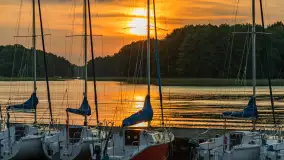 Zachód słońca nad jeziorem Kisajno, wrzesień 2023 r. - zdjęcie 29