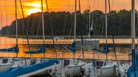 Zachód słońca nad jeziorem Kisajno, wrzesień 2023 r. - zdjęcie 23