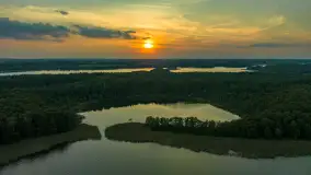 Zachód słońca nad jeziorem Kisajno, wrzesień 2023 r. - zdjęcie 21