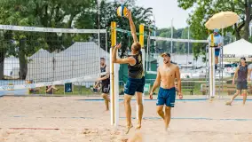 Otwarte Mistrzostwa Węgorzewa w Siatkówce Plażowej Mężczyzn - Sztynort 2023 - zdjęcie 1