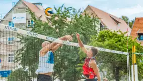 Otwarte Mistrzostwa Węgorzewa w Siatkówce Plażowej Mężczyzn - Sztynort 2023 - zdjęcie 45