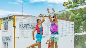 Otwarte Mistrzostwa Węgorzewa w Siatkówce Plażowej Mężczyzn - Sztynort 2023 - zdjęcie 63