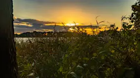 Zachód słońca nad jeziorem Mój, październik 2023 r. - zdjęcie 6