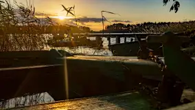 Zachód słońca nad jeziorem Mój, październik 2023 r. - zdjęcie 12