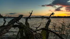 Zachód słońca nad jeziorem Mój, październik 2023 r. - zdjęcie 32