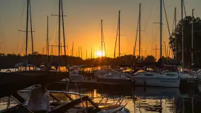 Zachód słońca w Sztynorcie na kilkunastu zdjęciach, wrzesień 2023 r. - zdjęcie 1