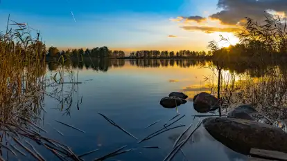 Jesień nad jeziorem Iławki, październik 2023 r.