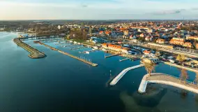 Ekomarina Giżycko i Niegocin przed zachodem słońca, listopad 2023 r. - zdjęcie 12