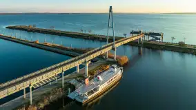 Ekomarina Giżycko i Niegocin przed zachodem słońca, listopad 2023 r. - zdjęcie 5