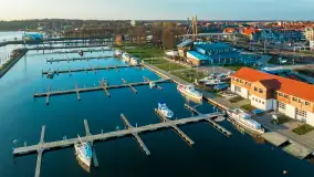 Ekomarina Giżycko i Niegocin przed zachodem słońca, listopad 2023 r. - zdjęcie 29