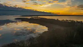Wschód słońca nad jeziorem Dobskim, listopad 2023 r. - zdjęcie 42
