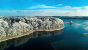 Zimowa wersja Mazur w okolicach Łabędziego Ostrowia i jeziora Kisajno - zdjęcie 52