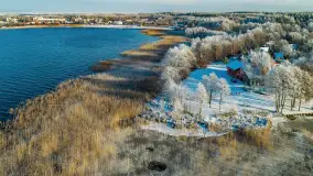 Zimowe Mazury nad jeziorem Święcajty w Ogonkach, listopad 2023 r. - zdjęcie 16