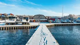 Mazurska biała jesień w porcie Ognisty Ptak, listopad 2023 r. - zdjęcie 9