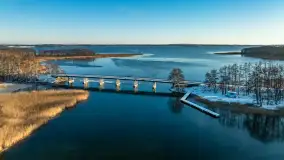 Most Sztynorcki, jeziora Dargin i Kirsajty w zimowej odsłonie, listopad 2023 r. - zdjęcie 26