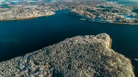 Jeszcze raz zima z drona nad Kisajnem i Święcajtami, listopad 2023 r. - zdjęcie 36