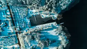 Jeszcze raz zima z drona nad Kisajnem i Święcajtami, listopad 2023 r. - zdjęcie 11