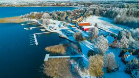 Jeszcze raz zima z drona nad Kisajnem i Święcajtami, listopad 2023 r. - zdjęcie 22