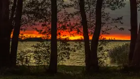 Cieniutki... zachód słońca nad jeziorem Dargin, listopad 2023 - zdjęcie 26