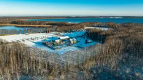 Zimowe Mazury z drona na różnych ujęciach - zdjęcie 19