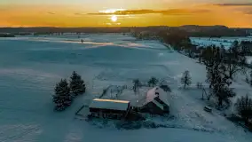 Wschód słońca w okolicach wsi Podlasie, grudzień 2023 r. - zdjęcie 40