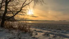 Uroki zimy nad jeziorem Dargin w porcie Dziki Harsz - zdjęcie 13