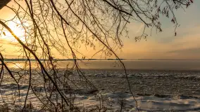 Uroki zimy nad jeziorem Dargin w porcie Dziki Harsz - zdjęcie 19