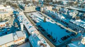 Zimowy Pisz na ujęciach z drona, styczeń 2024 r. - zdjęcie 34