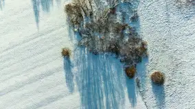 Różne miejsca na Mazurach na zimowych zdjęciach z drona, styczeń 2024 r. - zdjęcie 9