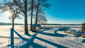 Jezioro Bełdany i Mazurski Raj w zimowej scenerii, styczeń 2024 r. - zdjęcie 44