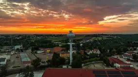 Zachód słońca na wschodnich obrzeżach Kętrzyna, sierpień 2023 r. - zdjęcie 17