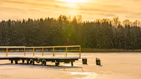 Zimowy spacer nad jeziorem Gołdopiwo niedaleko Żabinki, styczeń 2024 r. - zdjęcie 11