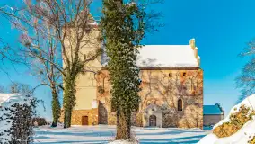 Zamek Krzyżacki, a teraz kościół w Bezławkach w zimowej scenerii, styczeń 2024 r. - zdjęcie 23