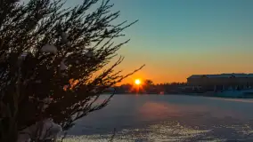 Zachód słońca nad jeziorem Tałty, Mikołajki, styczeń 2024 r. - zdjęcie 11
