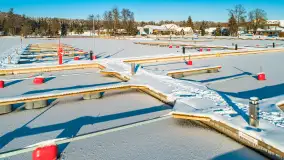 Bełdany, Piaski i Mazurski Raj z lotu ptaka, styczeń 2024 r. - zdjęcie 30