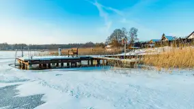 Jezioro Tajty i wieś Wrony przed zachodem słońca, styczeń 2024 r. - zdjęcie 4