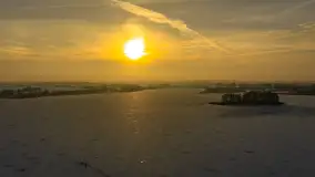 Jezioro Tajty i wieś Wrony przed zachodem słońca, styczeń 2024 r. - zdjęcie 30