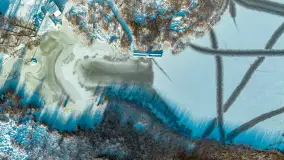 Zimowe jezioro Gołdopiwo w okolicach Przerwanek, styczeń 2024 r. - zdjęcie 26