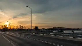 Zachód słońca w Mikołajkach, luty 2024 r. - zdjęcie 9