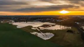 Zachód i rozlewiska przy Karolewie, luty 2024 r. - zdjęcie 26